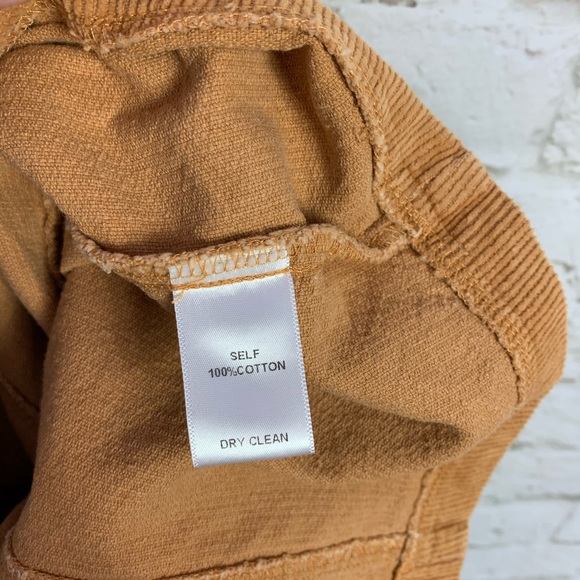 Soprano Mustard Corduroy Button Front Mini Skirt M - Picture 5 of 5